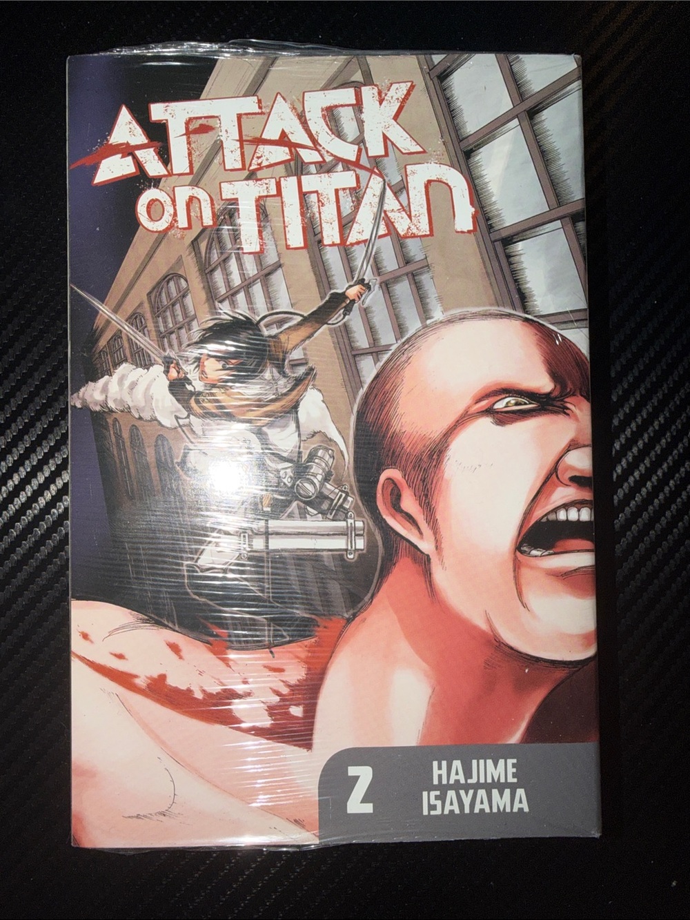 Attack on Titan Volume 2 Manga by Hajime Isayama - Red, Black, White